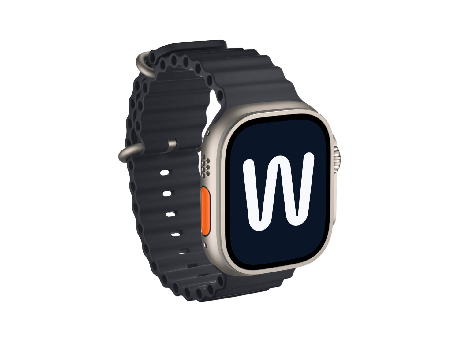 Mockup Flwid sur Apple Watch Ultra